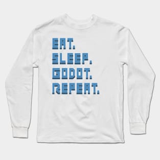 Eat. Sleep Godot. Repeat. Long Sleeve T-Shirt